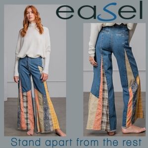 Easel trendy flared/ bell bottom jeans